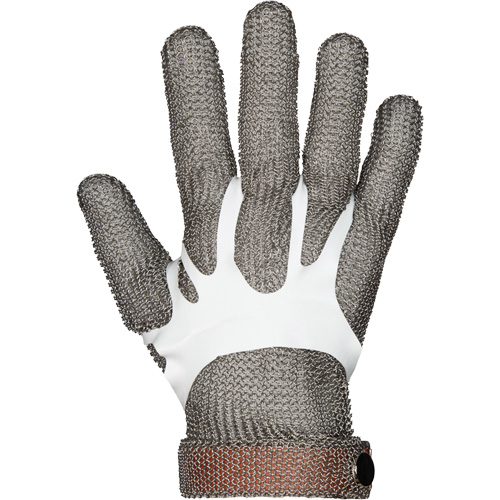 MMG Food Safe Metal Chainmail Gloves, Size 2X-Small, Stainless Steel Shell, ASTM ANSI Level A9 Rideout Tool & Machine Inc.