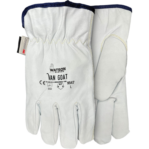 9547 Van Goat Cut Protection Gloves, X-Small, Grain Goatskin Palm, Thinsulate/Steel/Polyester/Para-Aramid Inner Lining Rideout Tool & Machine Inc.