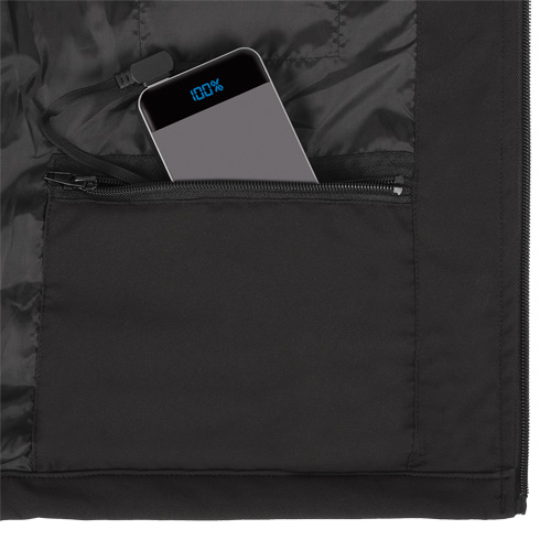 Heated Soft-Shell Jacket, Men's, Small, Black Rideout Tool & Machine Inc.