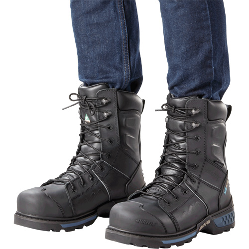 Ice Monster Men's Safety Boots, Leather, Puncture Resistant Sole, Size 8 Rideout Tool & Machine Inc.