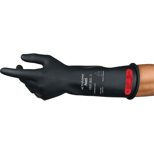 Gants &eacute;lectriques isol&eacute;s ultra l&eacute;gers ActivArmr RIG R014BUL, ASTM classe 0, Taille 10, 14" lo Rideout Tool & Machine Inc.