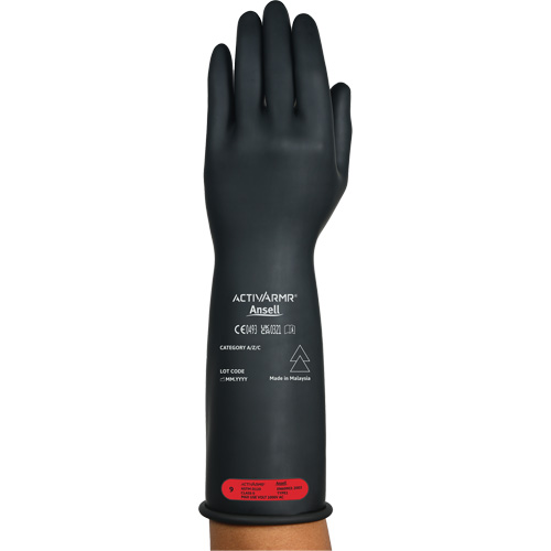 Gants &eacute;lectriques isol&eacute;s ultra l&eacute;gers ActivArmr RIG R014BUL, ASTM classe 0, Taille 10, 14" lo Rideout Tool & Machine Inc.