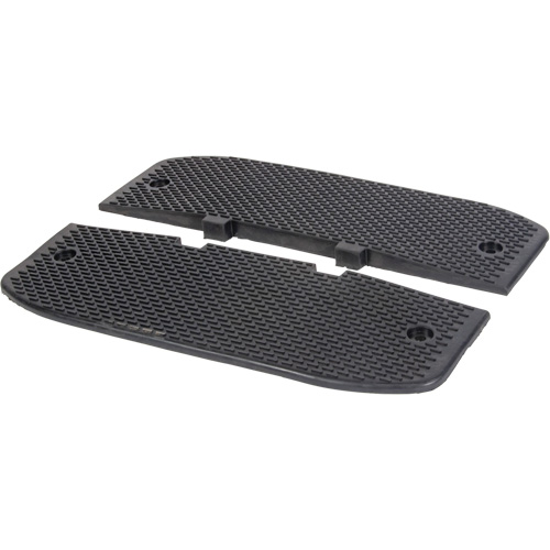 Embouts d'extr&eacute;mit&eacute;s pour bosse de d&eacute;c&eacute;l&eacute;ration, Caoutchouc, 3' lo x 20" la x 2" h Rideout Tool & Machine Inc.