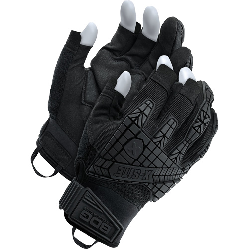 X-Site&reg; Impact Trigger Finger Gloves, Suede Palm, Size X-Large Rideout Tool & Machine Inc.