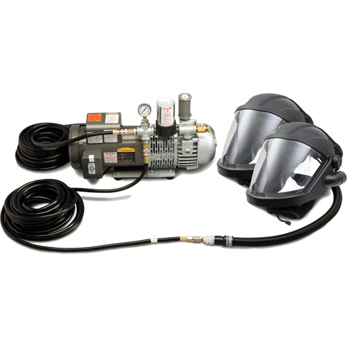 Syst&egrave;me de protection &agrave; alimentation en air MAXSHIELD pour 2 travailleur Rideout Tool & Machine Inc.