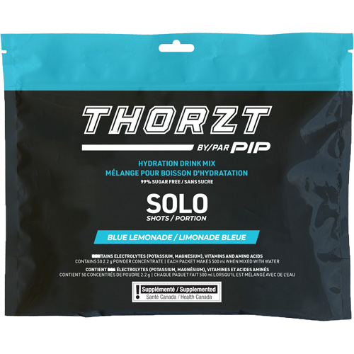 THORZT Sugar-Free Solo Shot Hydration Drink Mix, Single Serve, Blue Lemonade Rideout Tool & Machine Inc.