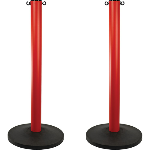 Industrial Stanchion, 37" High, Red Rideout Tool & Machine Inc.