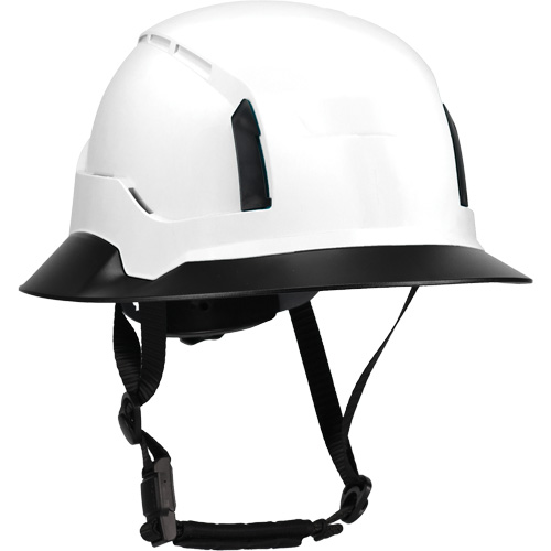 Bordure large compl&egrave;te &agrave; agrafe pour casque d'alpiniste RZRBack, blanc Rideout Tool & Machine Inc.