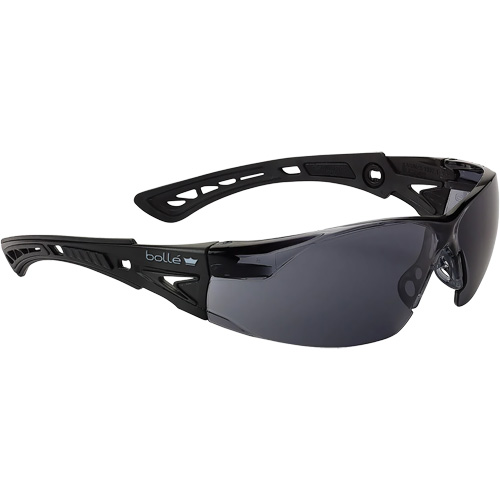 Rush+ BSSI Safety Glasses, Smoke/Grey Lens, Anti-Fog/Anti-Scratch, ANSI Z87+ Rideout Tool & Machine Inc.