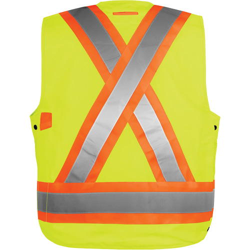 Veste haute visibilit&eacute; pour arpenteur, Orange haute visibilit&eacute;, Petit, Polyester Rideout Tool & Machine Inc.