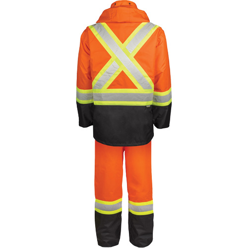 High-Visibility 150-Deniers Rain Suit, Polyester, Medium, High Visibility Orange Rideout Tool & Machine Inc.