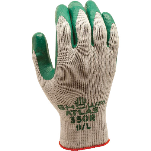 ATLAS 350 Gloves, 7/Small, Nitrile Coating, 10 Gauge, Polyester/Cotton Shell Rideout Tool & Machine Inc.