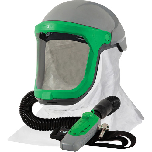 Z-Link Respirator with Tychem 4000 Shoulder Cape & C40, Facepiece Respirator/Welding Helmet Rideout Tool & Machine Inc.