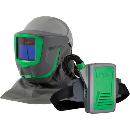 Z-Link+ PAPR System with Shoulder Cape & Visor, Facepiece Respirator/Welding Helmet Rideout Tool & Machine Inc.