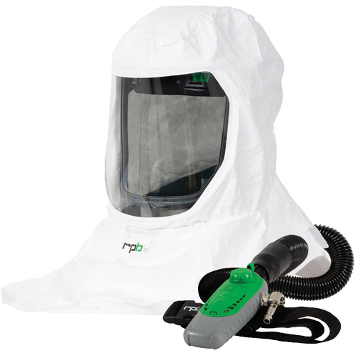 Respirateur T-Link avec casquette, tube de respiration & C40, Cagoule ample & visi&egrave;re Rideout Tool & Machine Inc.