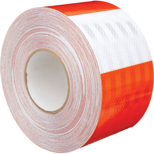 Pellicule souple pour chantiers routiers &agrave; haute intensit&eacute; 382VHIP, 5" la x 150' lo, Orange et blanc Rideout Tool & Machine Inc.