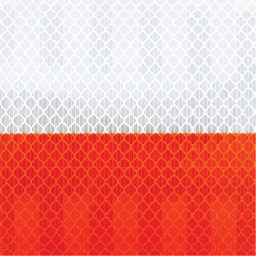 Pellicule souple pour chantiers routiers &agrave; haute intensit&eacute; 382VHIP, 5" la x 150' lo, Orange et blanc Rideout Tool & Machine Inc.