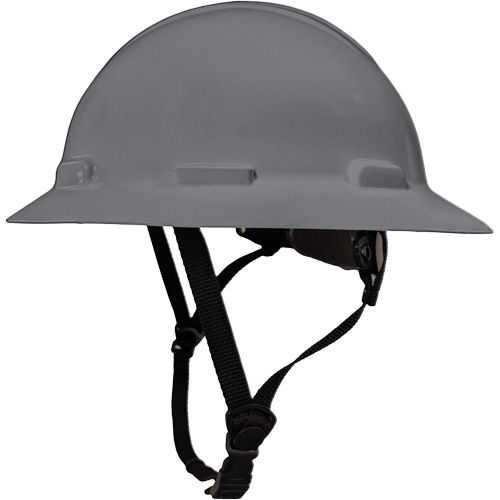 Casque de s&eacute;curit&eacute; &agrave; bordure compl&egrave;te LIDGUARD avec mentonni&egrave;re, R&eacute;pond aux normes CSA type 1, Suspension Rochet, Ventil&eacute; Rideout Tool & Machine Inc.