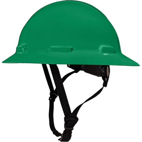 LIDGUARD&reg; Full Brim Hardhat with Chinstrap, Meets CSA Type 1, Ratchet Suspension, Vented Rideout Tool & Machine Inc.