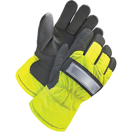 Gants d'ajusteur haute-visibilit&eacute;, 3T-Grand, Paume en Cuir fleur de ch&egrave;vre, Doublure en Thinsulate Rideout Tool & Machine Inc.