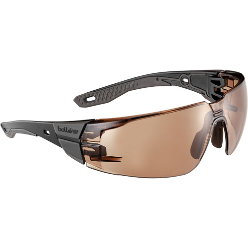 Lunettes de s&eacute;curit&eacute; RUSH+ 2.0 avec monture noire et grise, M/G, Lentille Bronze, Antibu&eacute;e/Anti-&eacute;gratignures, ANSI Z87+ Rideout Tool & Machine Inc.