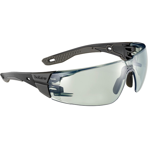 Lunettes de s&eacute;curit&eacute; RUSH+ 2.0 avec monture noire et grise, M/G, Lentille Gris/IR 1.7, Antibu&eacute;e/Anti-&eacute;gratignures, ANSI Z87+ Rideout Tool & Machine Inc.