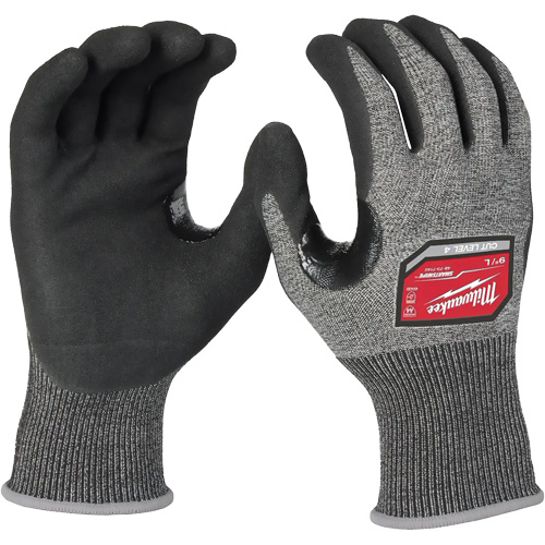 Gants haute dext&eacute;rit&eacute; r&eacute;sistants &agrave; la coupe, Taille 2T-Grand, Calibre 18, Rev&ecirc;tement Nitrile, Enveloppe en Poly&eacute;thyl&egrave;ne, ANSI/ISEA 105 niveau 4/EN 388 niveau D Rideout Tool & Machine Inc.