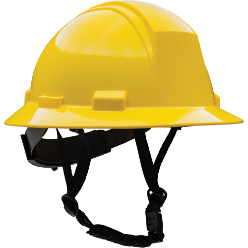 Casque de s&eacute;curit&eacute; &agrave; bord complet Kilimanjaro avec coque en PEHD, R&eacute;pond aux normes CSA type 2, Suspension Rochet, Non ventil&eacute; Rideout Tool & Machine Inc.