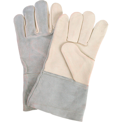 Gants de travail d'usage standard, Grand, Paume en Cuir fleur de vache Rideout Tool & Machine Inc.