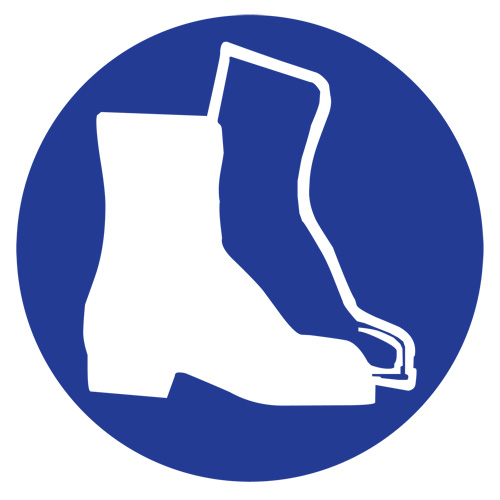 Right to Know Pictogram Labels -Boots, Vinyl, Sheet, 1" L x 1-1/8" W Rideout Tool & Machine Inc.