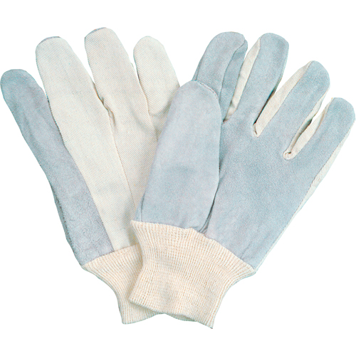 Gants de travail &agrave; index complet d'usage standard, Grand, Paume en Cuir de vache refendu Rideout Tool & Machine Inc.