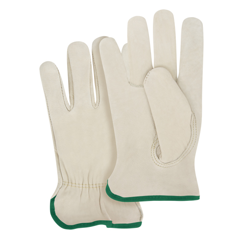 Close-Fit Driver's Gloves, Medium, Grain Cowhide Palm Rideout Tool & Machine Inc.