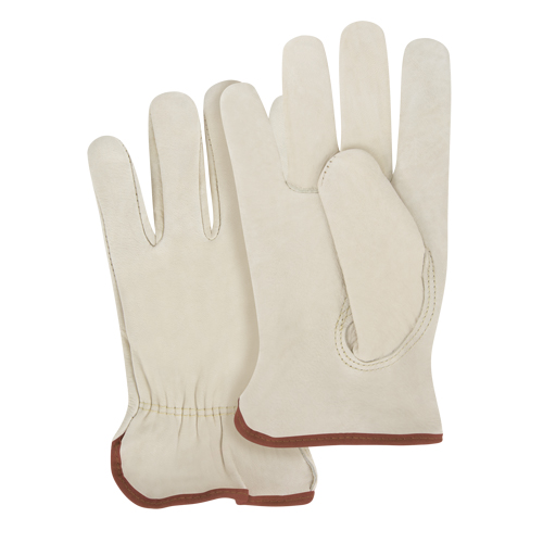Gants pour conducteurs &agrave; ajustement serr&eacute;, Grand, Paume en Cuir fleur de vache Rideout Tool & Machine Inc.