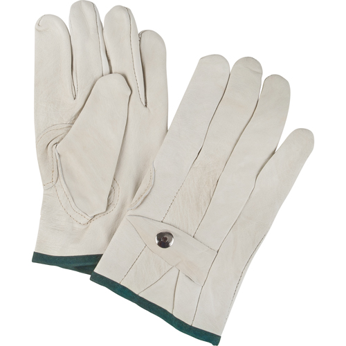 Gants de cordeur d'usage standard, Moyen, Paume Cuir fleur de vache Rideout Tool & Machine Inc.