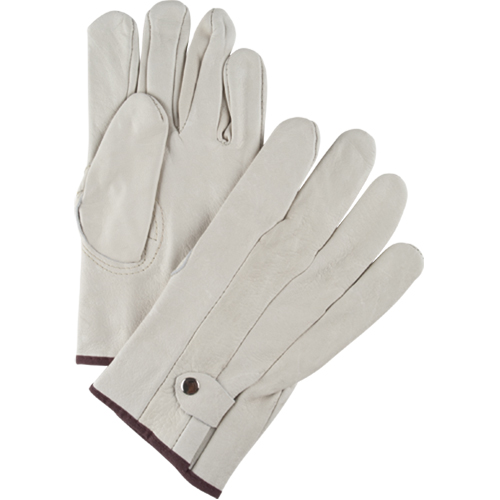 Gants de cordeur d'usage standard, Grand, Paume Cuir fleur de vache Rideout Tool & Machine Inc.
