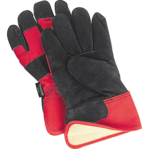 Superior Warmth Winter-Lined Fitters Gloves, Large, Split Cowhide Palm, Thinsulate Inner Lining Rideout Tool & Machine Inc.