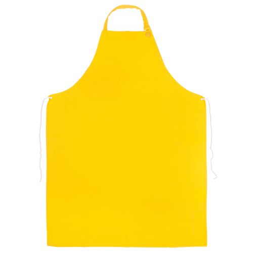 PVC Apron, PVC, Yellow, 35" W x 45" L Rideout Tool & Machine Inc.