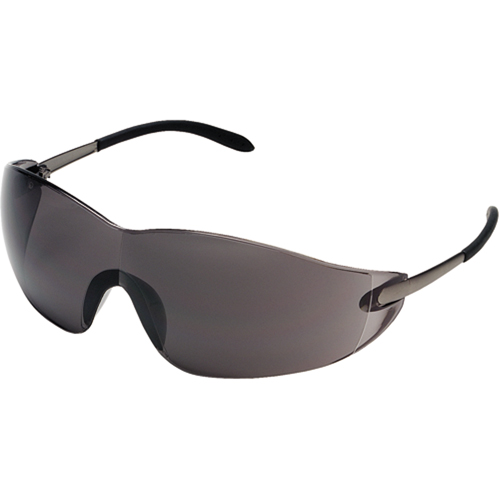 Blackjack&reg; Safety Glasses, Grey/Smoke Lens, Anti-Scratch, ANSI Z87+/Meets/Exceeds CSA Z94.3 Rideout Tool & Machine Inc.