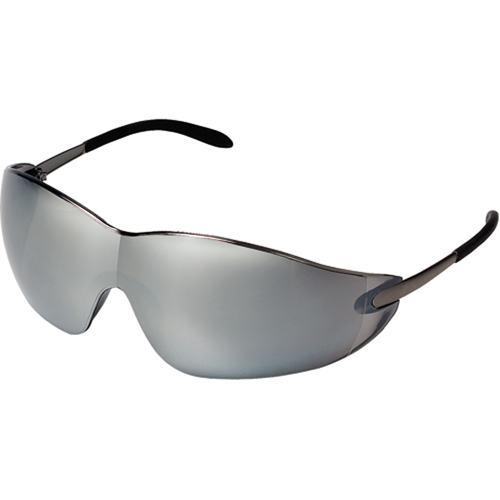 Blackjack&reg; Safety Glasses, Silver/Mirror Lens, Anti-Scratch, ANSI Z87+/Meets/Exceeds CSA Z94.3 Rideout Tool & Machine Inc.