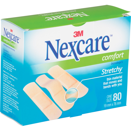 Nexcare Comfort Strips, Rectangular/Square, 3", Fabric, Sterile Rideout Tool & Machine Inc.
