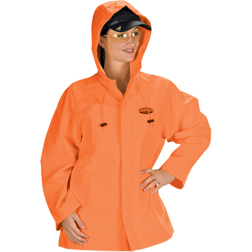 Hurricane Flame Retardant/Oil Resistant Rain Suits - Jacket, 4X-Large, High Visibility Orange Rideout Tool & Machine Inc.