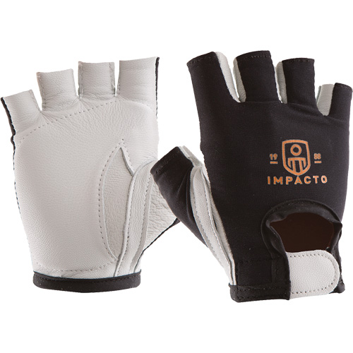 Anti-Impact Left-Hand Glove, X-Small, Goatskin/Split Leather Palm, Hook & Loop Cuff Rideout Tool & Machine Inc.