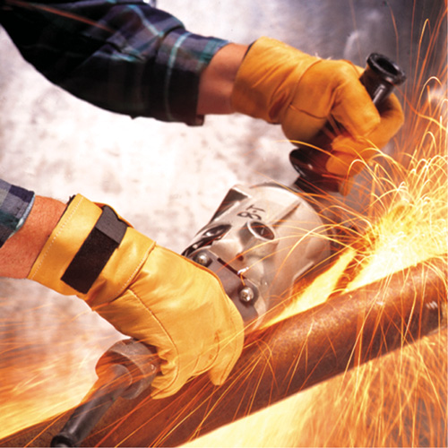 Gants antivibrations Air Glove, Taille T-petit, Paume Cuir fleur Rideout Tool & Machine Inc.