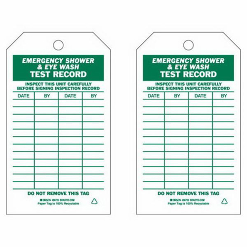 &eacute;tiquettes de rapport d'essai/inspection, Papier, 4" la x 7" h, Anglais Rideout Tool & Machine Inc.