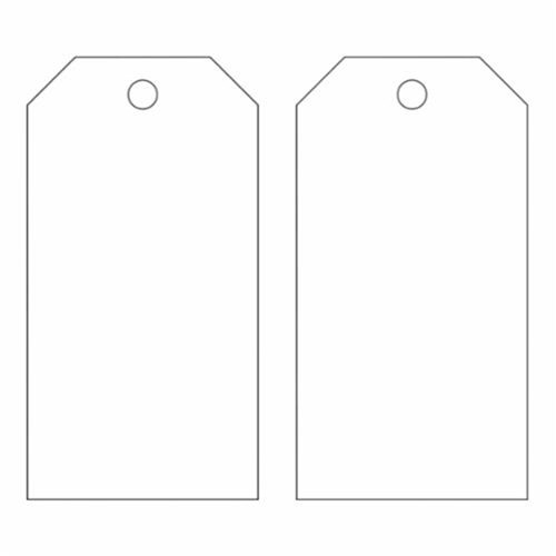 Blank Self-Laminating Accident Prevention Tags, Metal, 3" W x 5-3/4" H Rideout Tool & Machine Inc.