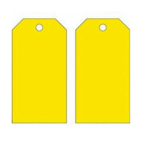 Blank Self-Laminating Accident Prevention Tags, Metal, 3" W x 5-3/4" H Rideout Tool & Machine Inc.