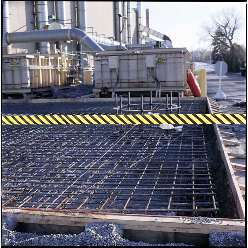 Barricade Tape, English, 3" W x 200' L, 3 mils, Black on Yellow Rideout Tool & Machine Inc.