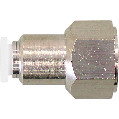 Topfit Female Threaded Straight Connector Fitting, 1/4" Dia, Polymer Rideout Tool & Machine Inc.