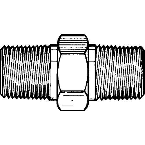 RACCORD HEXAGONAL MALE1/8"-1/8"NPT,LAITON, Laiton Rideout Tool & Machine Inc.