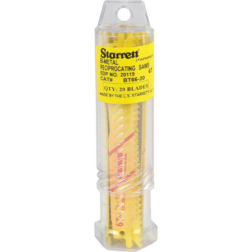Lames droites pour scies alternatives Fastcut, Bim&eacute;tal, 6 Dents par pouce, 6" lo x 3/4" la Rideout Tool & Machine Inc.